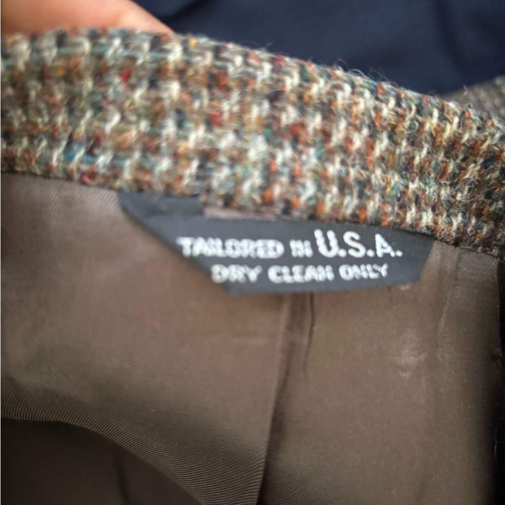 Mens Vintage Harris Tweed Wool Blazer - 42L - Picture 4 of 11